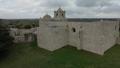 Photograph: [Presidio La Bahia: Chapel Aerial Exterior, Side View]