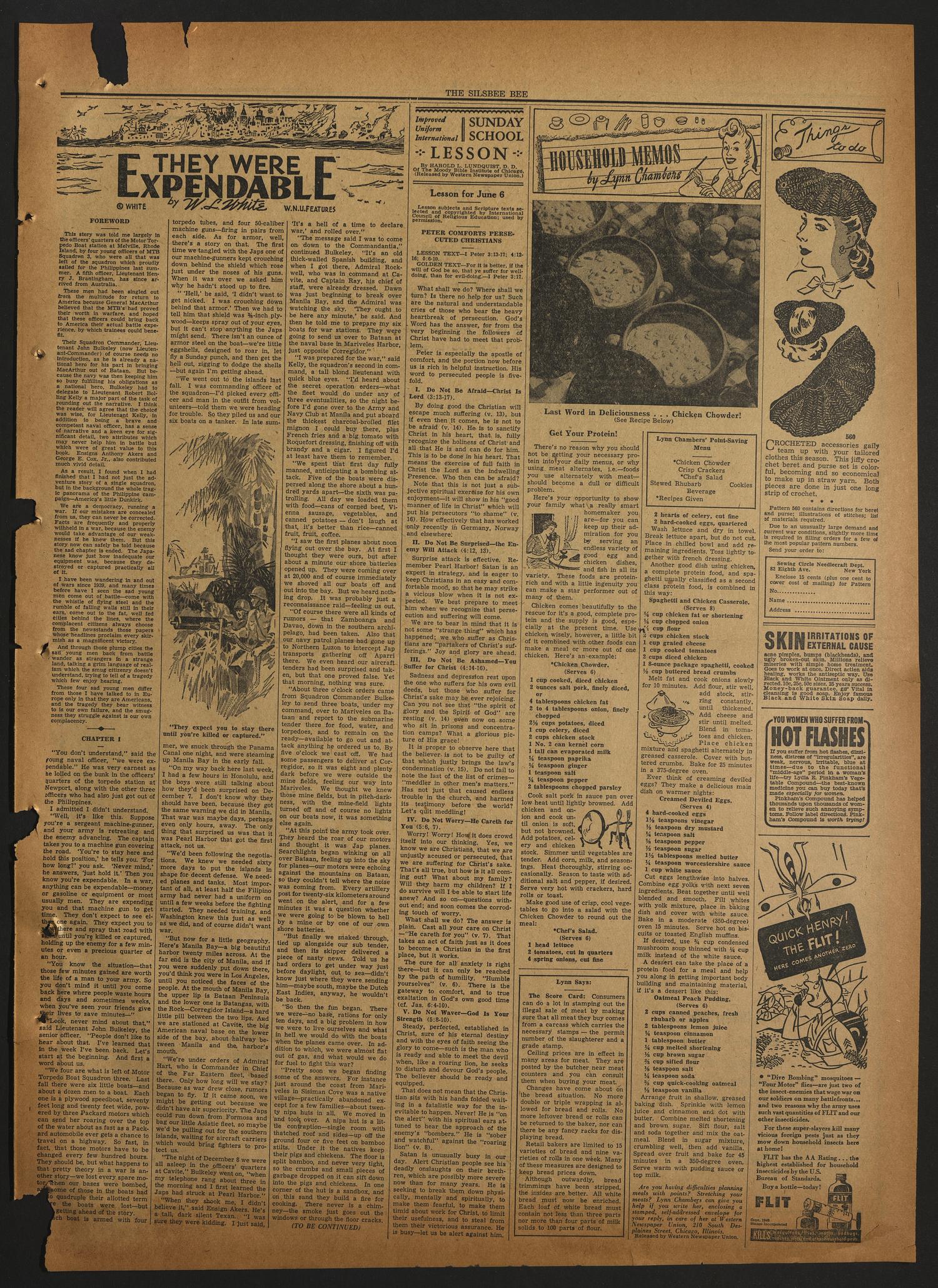 The Silsbee Bee (Silsbee, Tex.), Vol. 24, No. 10, Ed. 1 Thursday, June 3, 1943
                                                
                                                    [Sequence #]: 3 of 10
                                                