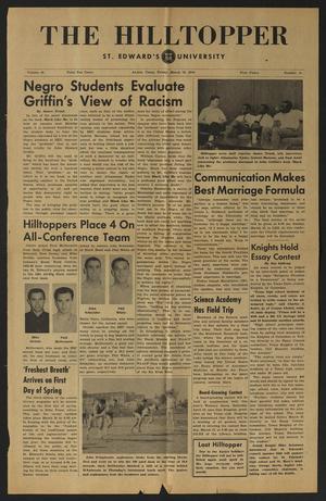 Primary view of object titled 'The Hilltopper (Austin, Tex.), Vol. 48, No. 14, Ed. 1 Friday, March 13, 1964'.