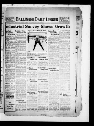 Primary view of object titled 'Ballinger Daily Ledger (Ballinger, Tex.), Vol. 23, No. 242, Ed. 1 Thursday, January 17, 1929'.
