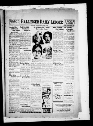Primary view of object titled 'Ballinger Daily Ledger (Ballinger, Tex.), Vol. 23, No. 250, Ed. 1 Saturday, January 26, 1929'.