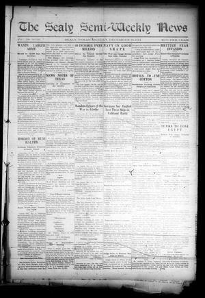 Primary view of object titled 'The Sealy Semi-Weekly News (Sealy, Tex.), Vol. 28, No. 16, Ed. 1 Monday, December 14, 1914'.