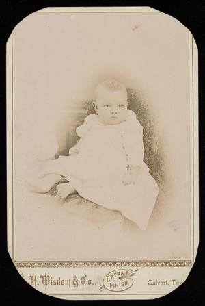Primary view of object titled '[Portrait of an Unidentified Infant in a Gown]'.