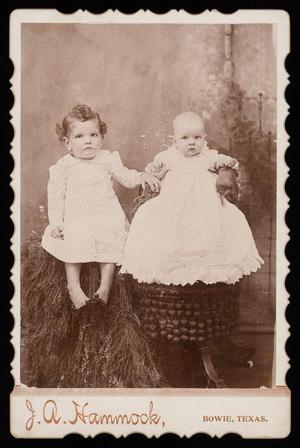 Primary view of object titled '[Portrait of Two Young Children]'.