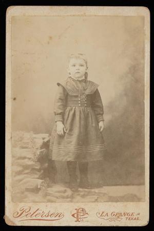 Primary view of object titled '[Portrait of an Unidentified Child Standing]'.