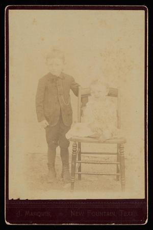 Primary view of object titled '[Photograph of Two Unidentified Children]'.