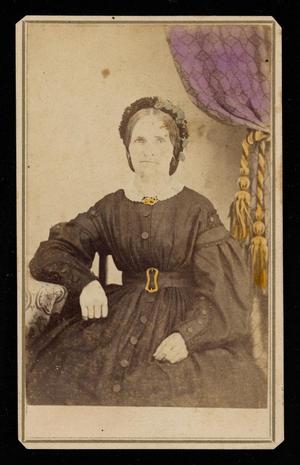 Primary view of object titled '[Hand-Colored Portrait of an Unknown Woman]'.