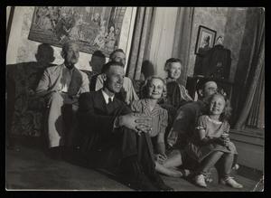 Primary view of object titled '[George Washington Evans with Family Members]'.