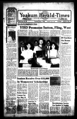 Primary view of object titled 'Yoakum Herald-Times (Yoakum, Tex.), Vol. 94, No. 39, Ed. 1 Thursday, May 16, 1985'.