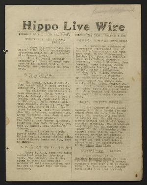 Primary view of object titled 'Hippo Live Wire (Hutto, Tex.), Vol. 2, No. 4, Ed. 1 Friday, October 21, 1938'.