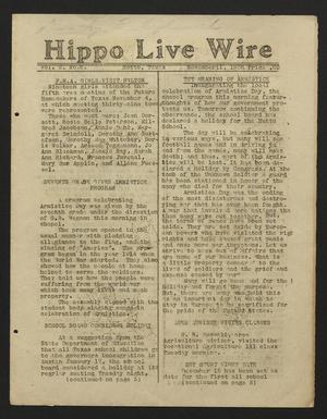 Primary view of object titled 'Hippo Live Wire (Hutto, Tex.), Vol. 2, No. 7, Ed. 1 Friday, November 11, 1938'.