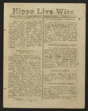 Primary view of object titled 'Hippo Live Wire (Hutto, Tex.), Vol. 2, No. 21, Ed. 1 Friday, March 3, 1939'.