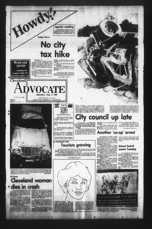 Primary view of object titled 'Cleveland Advocate (Cleveland, Tex.), Vol. 61, No. 62, Ed. 1 Saturday, August 2, 1980'.