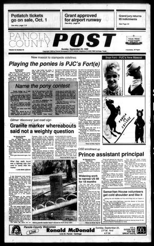 Primary view of object titled 'Panola County Post (Carthage, Tex.), Vol. 16, No. 25, Ed. 1 Sunday, September 25, 1988'.