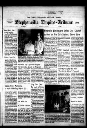 Primary view of object titled 'Stephenville Empire-Tribune (Stephenville, Tex.), Vol. 104, No. 45, Ed. 1 Wednesday, March 7, 1973'.