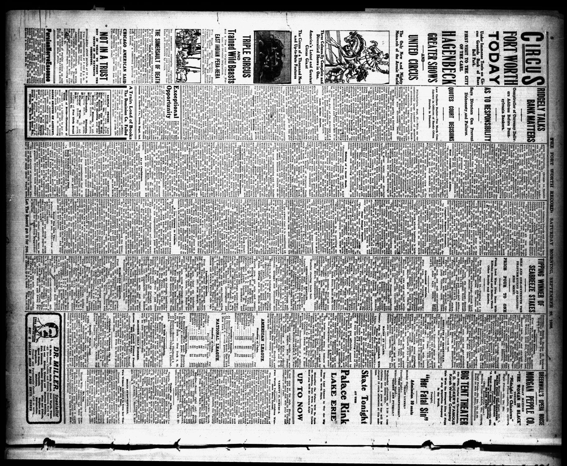 The Fort Worth Record and Register (Fort Worth, Tex.), Vol. 10, No. 349, Ed. 1 Saturday, September 29, 1906
                                                
                                                    [Sequence #]: 10 of 14
                                                