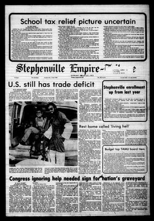 Primary view of object titled 'Stephenville Empire-Tribune (Stephenville, Tex.), Vol. 109, No. 10, Ed. 1 Thursday, August 25, 1977'.