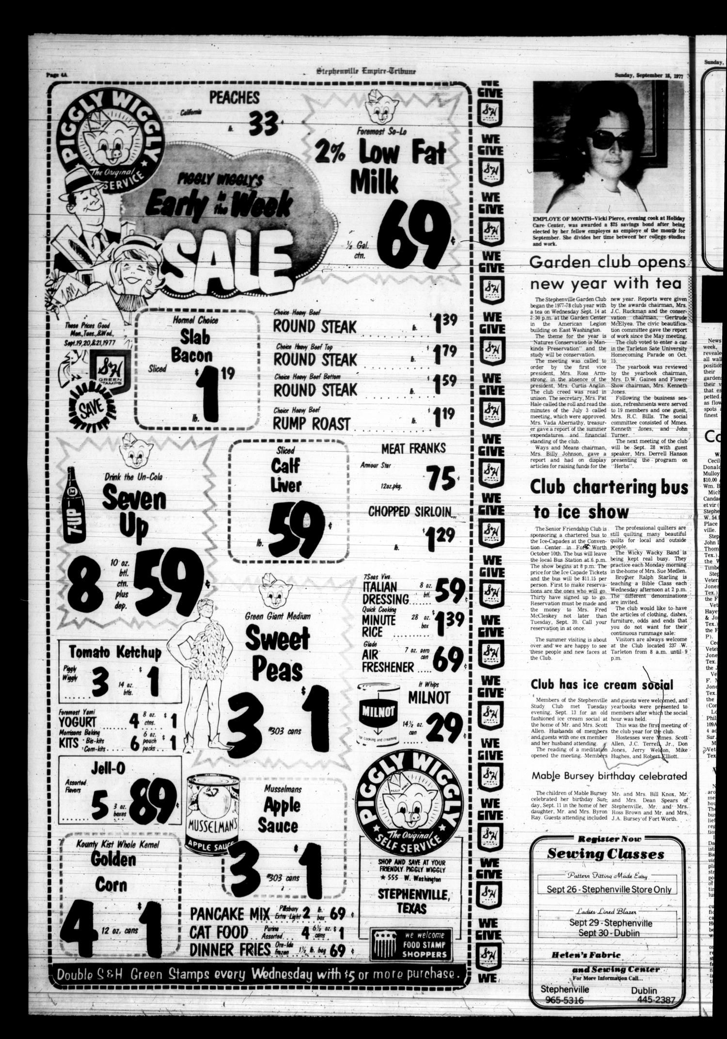 Stephenville Empire-Tribune (Stephenville, Tex.), Vol. [109], No. [29], Ed. 1 Sunday, September 18, 1977
                                                
                                                    [Sequence #]: 4 of 24
                                                