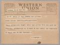 Letter: [Telegram from H. Kempner to Texas Cotton Industires, March 31, 1954]