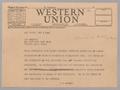 Letter: [Telegram from I. H. Kempner to J. N. Sherrill, November 3, 1944]
