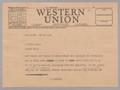 Letter: [Telegram from Isaac H. Kempner to J. Evetts Haley, February 20, 1945]
