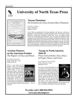 Primary view of object titled 'German-Texan Heritage Society, The Journal, Volume 32, Number 2, Summer 2010'.