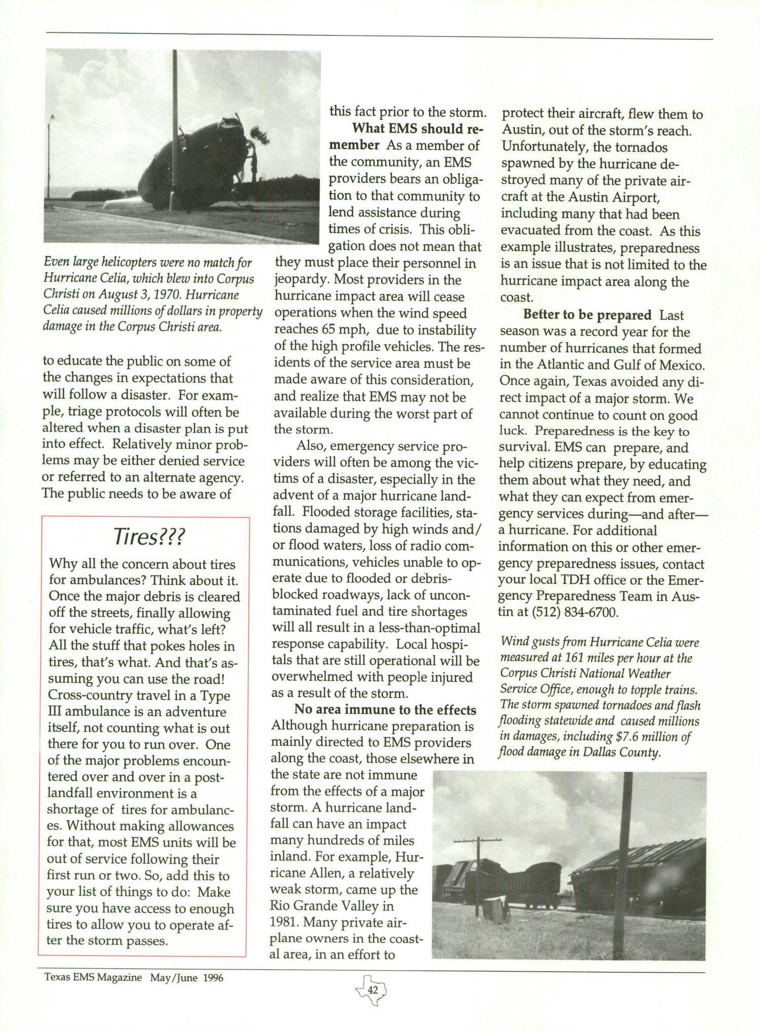 Texas EMS Magazine, Volume 17, Number 3, May/June 1996
                                                
                                                    42
                                                