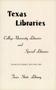 Journal/Magazine/Newsletter: Texas Libraries, Volume 20, Number 5, May-June 1958
