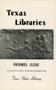 Journal/Magazine/Newsletter: Texas Libraries, Volume 20, Number 7, November-December 1958