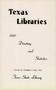 Journal/Magazine/Newsletter: Texas Libraries, Volume 19, Number 4, April 1957