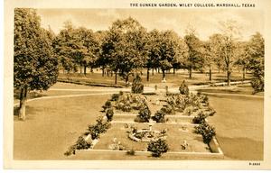 Primary view of object titled 'Sunken Garden, Wiley College, Marshall, Texas'.