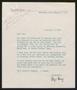 Primary view of [Letter from Mrs. Inge Honig to I. H. Kempner, February 8, 1957]