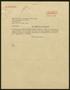 Letter: [Letter from T. E. Taylor. to Guaranty Trust Company of New York, Apr…