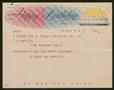 Letter: [Telegram from Eleanor and Christy Morris to I. H. Kempner for his Bi…