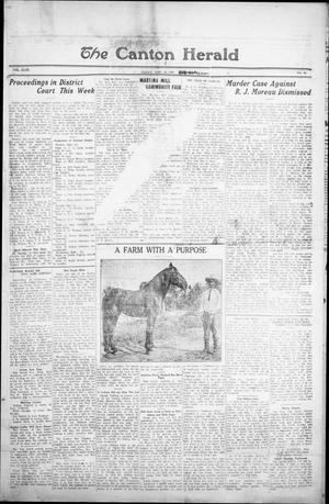 Primary view of object titled 'The Canton Herald (Canton, Tex.), Vol. 43, No. 38, Ed. 1 Friday, September 18, 1925'.