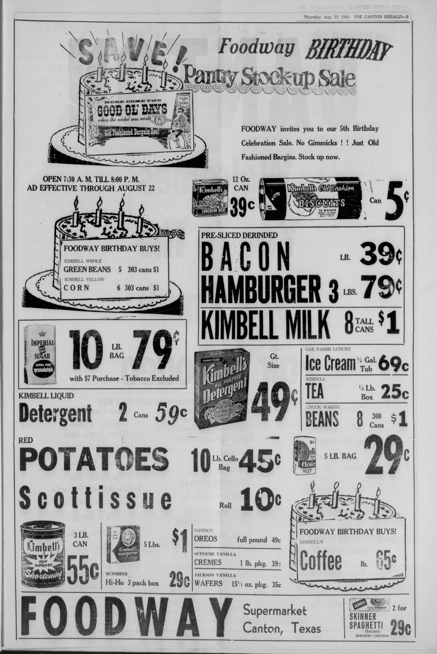 The Canton Herald (Canton, Tex.), Vol. 81, No. 34, Ed. 1 Thursday, August 20, 1964
                                                
                                                    [Sequence #]: 3 of 12
                                                