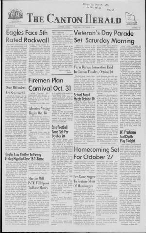 Primary view of object titled 'The Canton Herald (Canton, Tex.), Vol. 88, No. 42, Ed. 1 Thursday, October 19, 1972'.