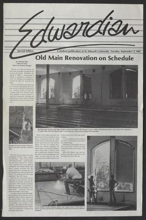 Primary view of object titled 'Edwardian (Austin, Tex.), Ed. 1 Tuesday, September 3, 1985'.