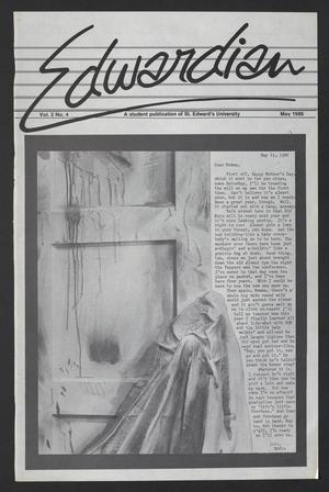 Primary view of object titled 'Edwardian (Austin, Tex.), Vol. 2, No. 4, Ed. 1 Thursday, May 1, 1986'.