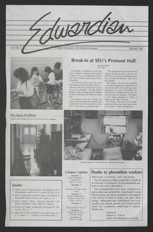 Primary view of object titled 'Edwardian (Austin, Tex.), Vol. 5, No. 4, Ed. 1 Monday, December 1, 1986'.