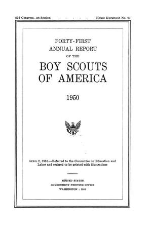 Primary view of object titled 'Annual Report of the Boy Scouts of America: 1950'.