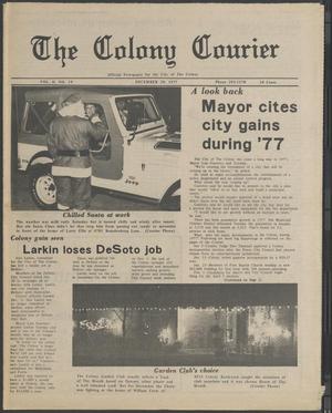 Primary view of object titled 'The Colony Courier (The Colony, Tex.), Vol. 2, No. 19, Ed. 1 Thursday, December 29, 1977'.