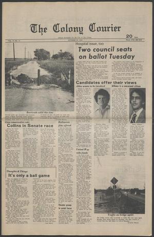 Primary view of The Colony Courier (The Colony, Tex.), Vol. 6, No. 11, Ed. 1 Thursday, October 29, 1981