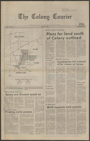 Primary view of object titled 'The Colony Courier (The Colony, Tex.), Vol. 9, No. 33, Ed. 1 Thursday, March 28, 1985'.