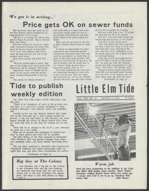 Primary view of object titled 'Little Elm Tide (Little Elm, Tex.), Vol. 8, No. 31, Ed. 1 Wednesday, August 6, 1975'.