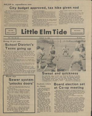 Primary view of object titled 'Little Elm Tide (Little Elm, Tex.), Vol. 8, No. 32, Ed. 1 Thursday, August 14, 1975'.