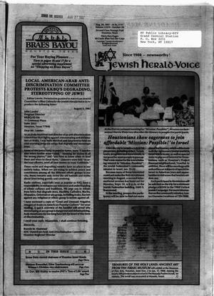Primary view of object titled 'Jewish Herald-Voice (Houston, Tex.), Vol. 79, No. 20, Ed. 1 Thursday, August 20, 1987'.