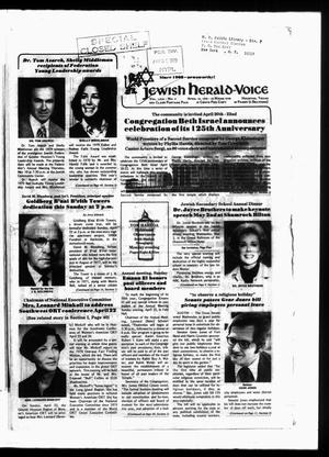 Primary view of object titled 'Jewish Herald-Voice (Houston, Tex.), Vol. 71, No. 2, Ed. 1 Thursday, April 19, 1979'.