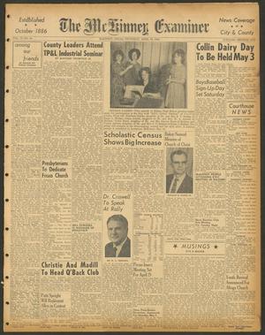 Primary view of The McKinney Examiner (McKinney, Tex.), Vol. 77, No. 30, Ed. 1 Thursday, April 18, 1963