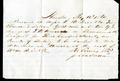 Letter: [Receipt Exchanging Gold for Sterling, 1864]